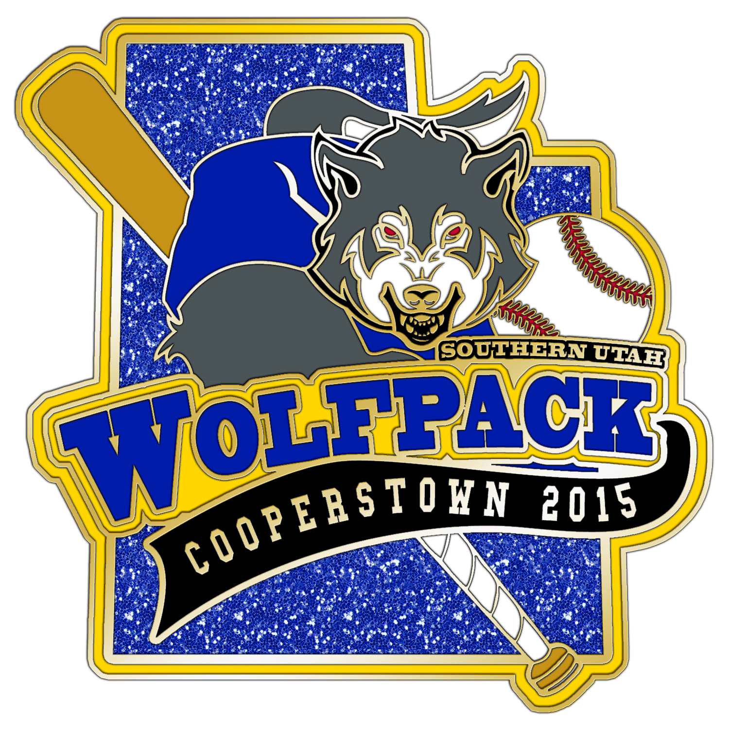 Glitter Trading Pin from Discount-Tradingpins.com